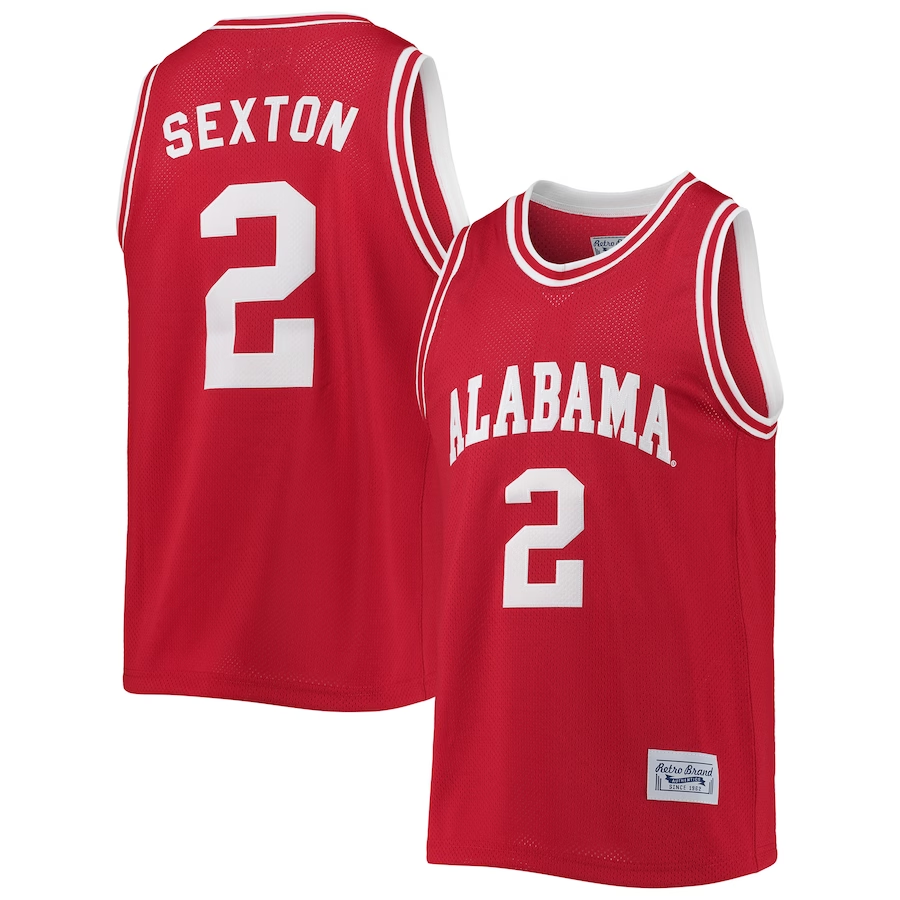 Men's Alabama Crimson Tide Collin Sexton #2 Crimson Jersey